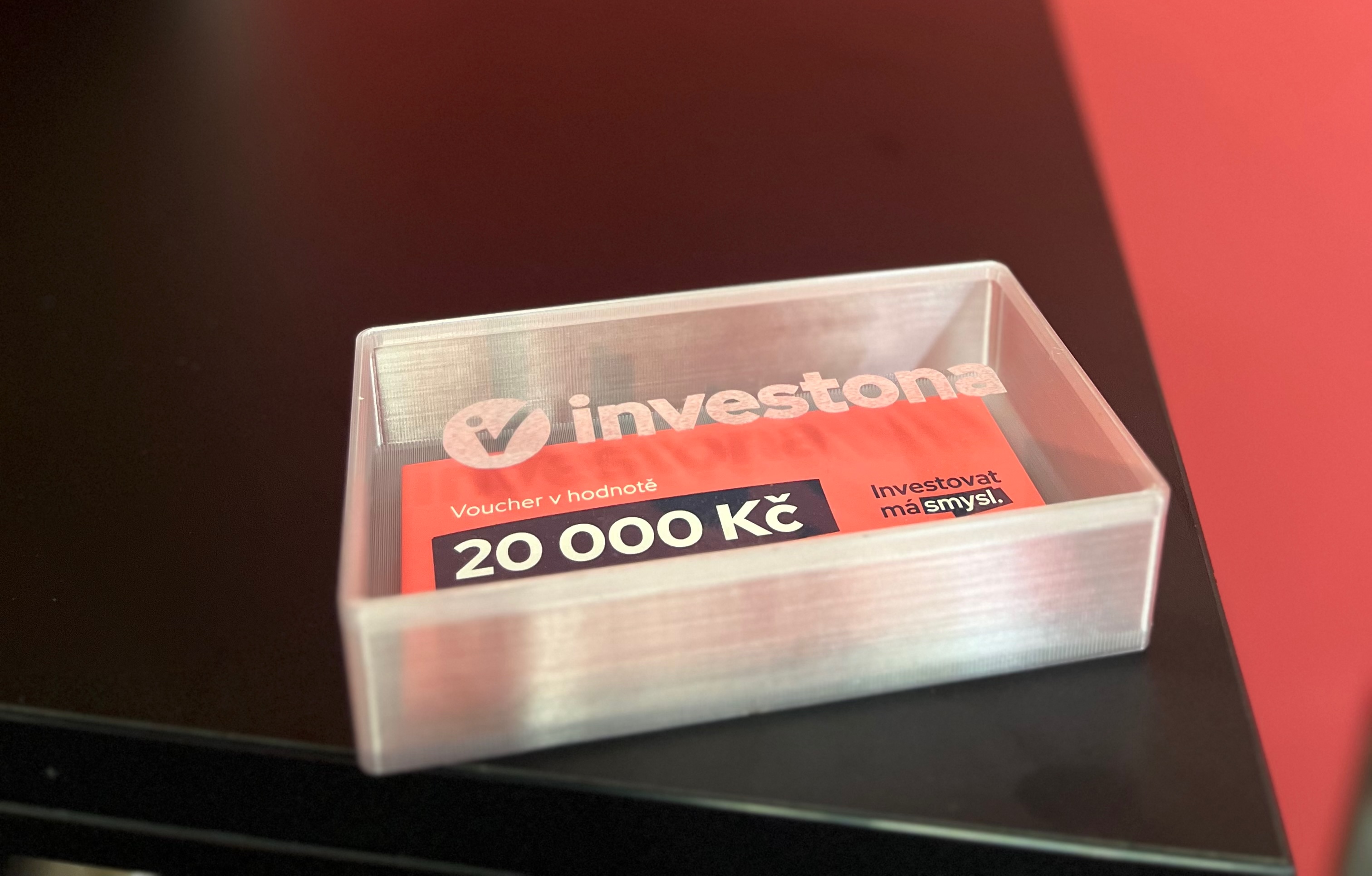 Průhledné dárkové krabičky s gravírováním